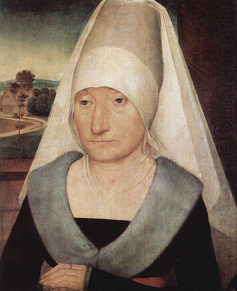 Hans Memling Portrait of an old woman. china oil painting image